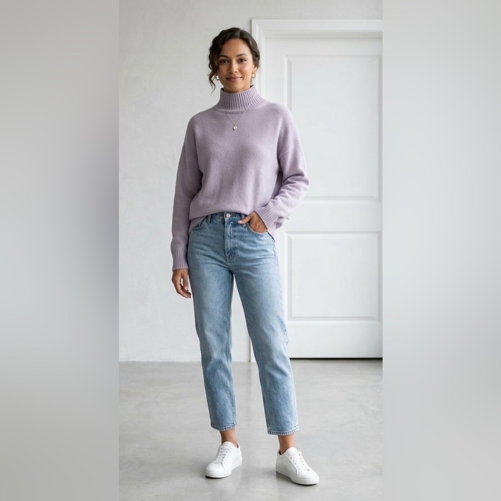GAP Lilac Turtleneck Sweater